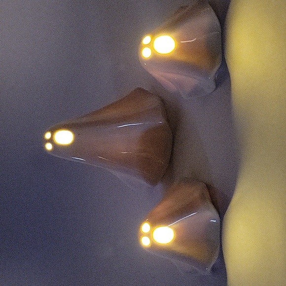 NWT Set of (3) Crate & Barrel Ceramic Halloween LED Screaming Ghosts - Picture 4 of 7